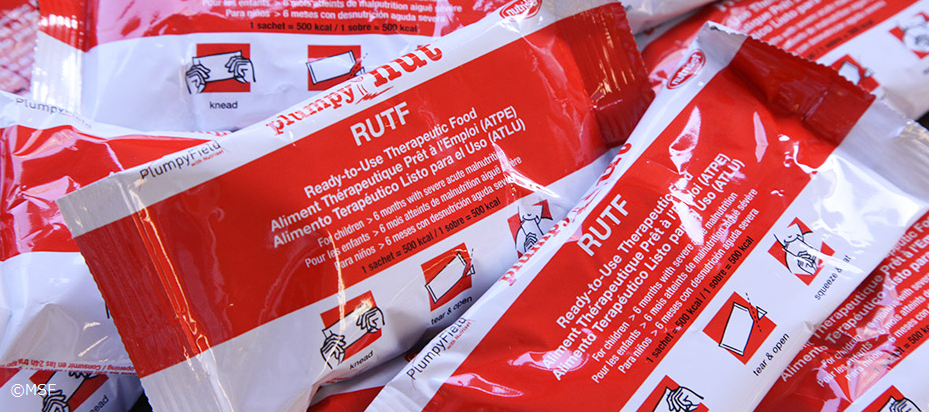 <div class='lum-box'><h4 class='fontColor_blue lum-font-size'>栄養治療食</h4></div><div class='lum-font-cnt'>今世界では、6秒に1人、5歳未満の子どもたちが命を落としています。その理由に「栄養失調」が関わっていることが多くあり、治療が必要な子どもへの治療食と使用します。</div>