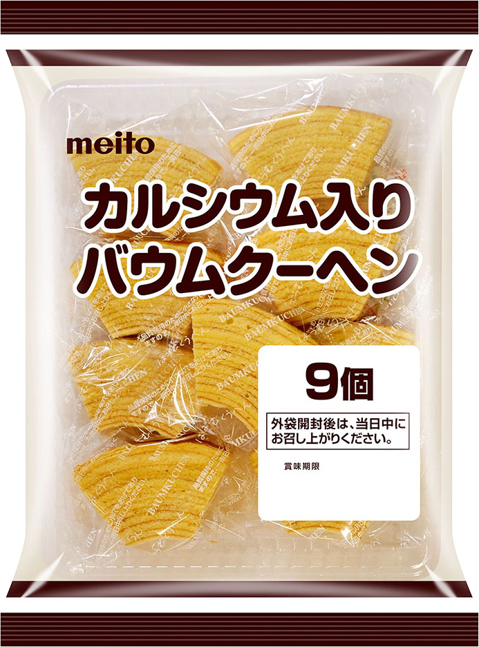 <div class='lum-box'><h4 class='fontColor_blue lum-font-size'>カルシウム入りバウムクーヘン</h4></div><div class='lum-font-cnt'>1食分にカルシウムが200ｍｇ（牛乳1本分）配合されたバウムクーヘン
牛乳が苦手な方でも簡単にカルシウム補給ができます</div>