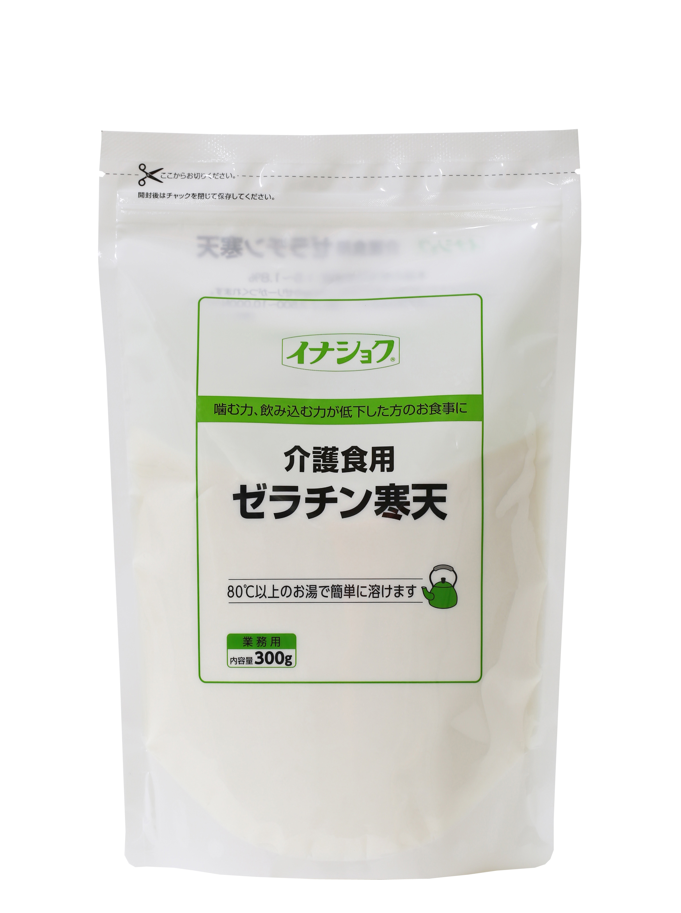 <div class='lum-box'><h4 class='fontColor_blue lum-font-size'>介護食用ゼラチン寒天</h4></div><div class='lum-font-cnt'>寒天とゼラチンの融合により、ダレにくいゼリーを作ります。
水分補給、デザート、おかずなどのゼリーに幅広くご利用できます。</div>