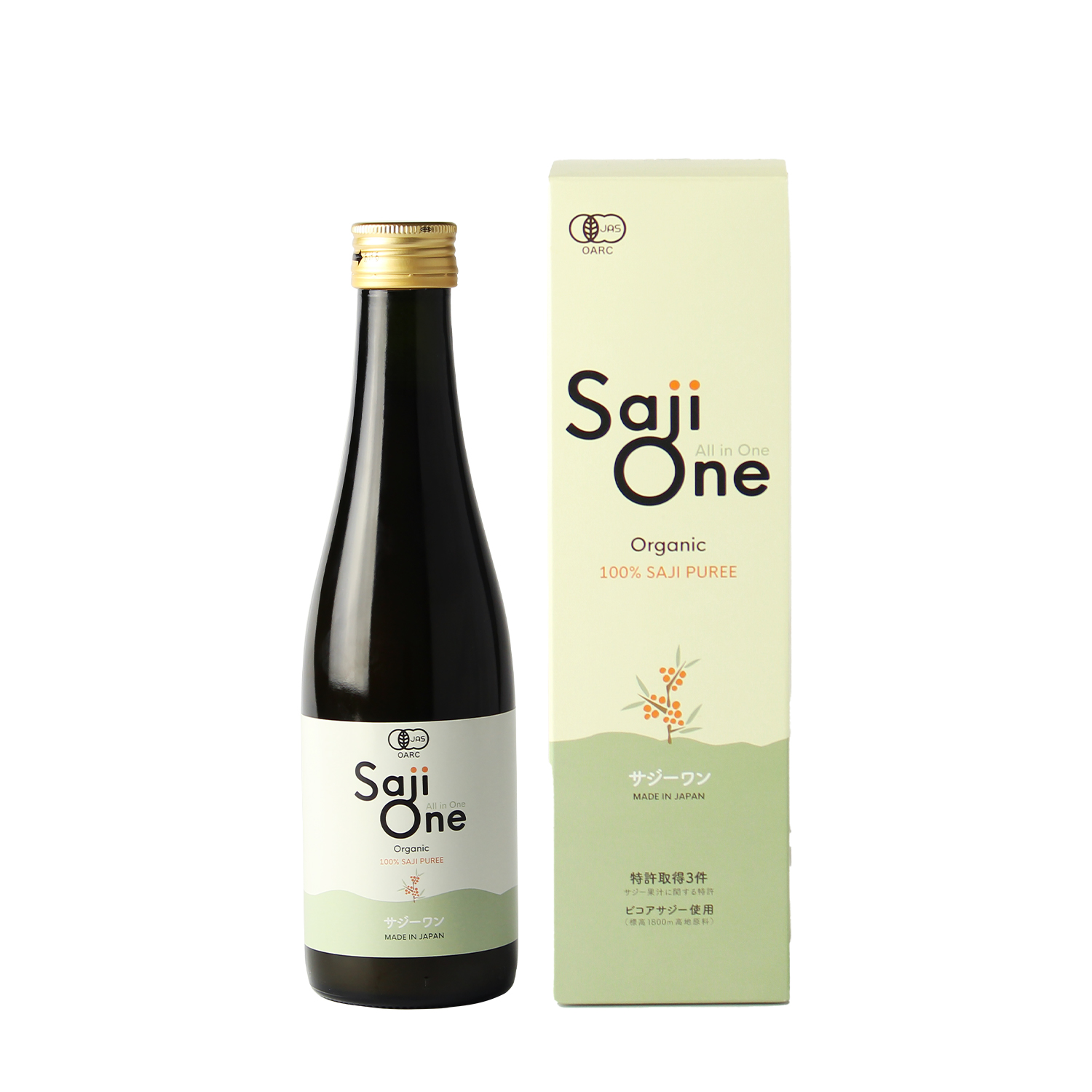 <div class='lum-box'><h4 class='fontColor_blue lum-font-size'>SajiOneオーガニック</h4></div><div class='lum-font-cnt'>有機JAS認定の内モンゴル産サジーを使用。
過酷な環境の中でたくましく育ったサジーだけを厳選し、余計なものを加えずに仕上げました。
鉄分やビタミンなど、200種類以上の豊富な栄養素を一度に摂ることができるジュースです。</div>