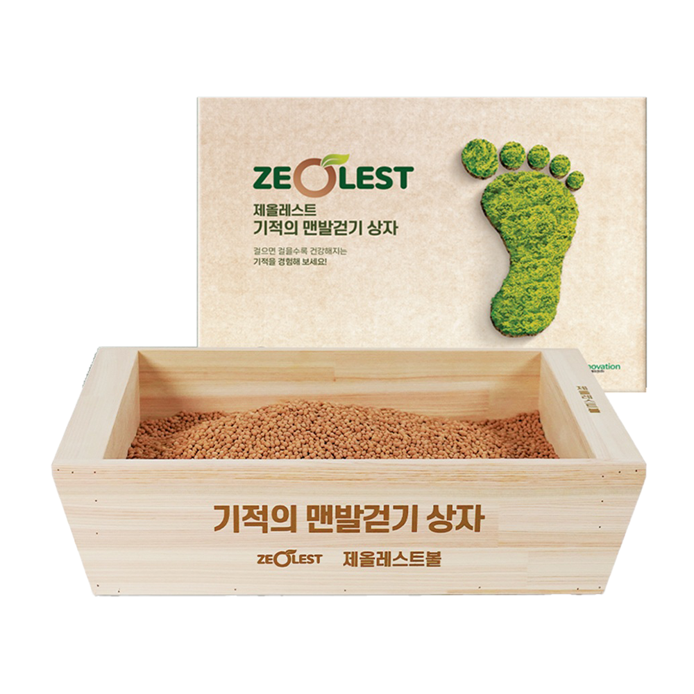 <div class='lum-box'><h4 class='fontColor_blue lum-font-size'>奇跡の裸足ウォーキングボックス</h4></div><div class='lum-font-cnt'>奇跡の素足歩行ボックス
素足歩行に最適な強度で焼き上げた環境に優しいゼオレストボールを、ヒノキの箱に詰めました。誰でもいつでもどこでも素足で歩けるように。</div>