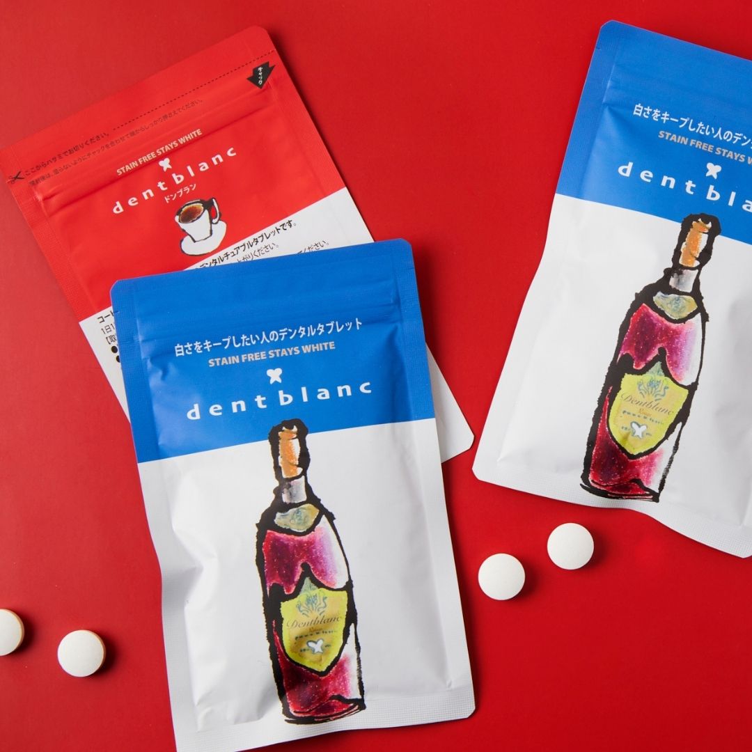 <div class='lum-box'><h4 class='fontColor_blue lum-font-size'>ドンブラン</h4></div><div class='lum-font-cnt'>白さをキープしたい人のためのホワイトニングタブレット。ワインエキスパート×歯科医師監修。B-MoG新製法とクリアアパタイト×フィチン酸で、ワイン・コーヒー等の着色を“つけない”ステイン防止オーラルケア。舐めるだけのライチ味チュアブルで毎日の予防習慣に。</div>