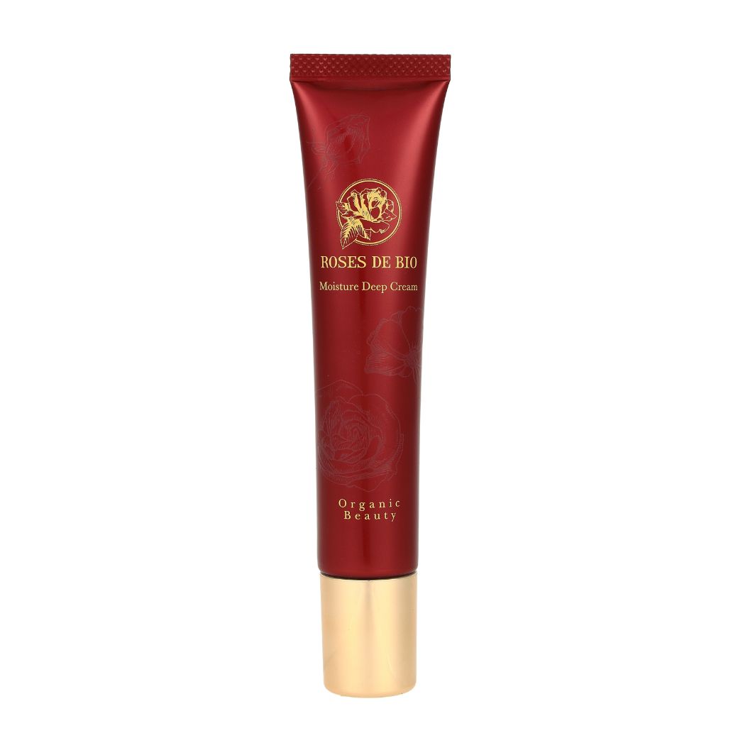 <div class='lum-box'><h4 class='fontColor_blue lum-font-size'>モイスチャーディープクリーム</h4></div><div class='lum-font-cnt'>水の代わりに赤薔薇エキスとダマスクローズをベースにし、肌を保湿し落ち着かせるアルカナ根エキスを配合。さらに肌を守る乳化剤と7種の植物オイルが、敏感肌はもちろん乾燥が気になる季節にも深いうるおいを与え、なめらかな肌へ導きます。乾燥でしぼんだ肌をうるおいで満たし、ふっくらとした健やかな肌に整えます。</div>