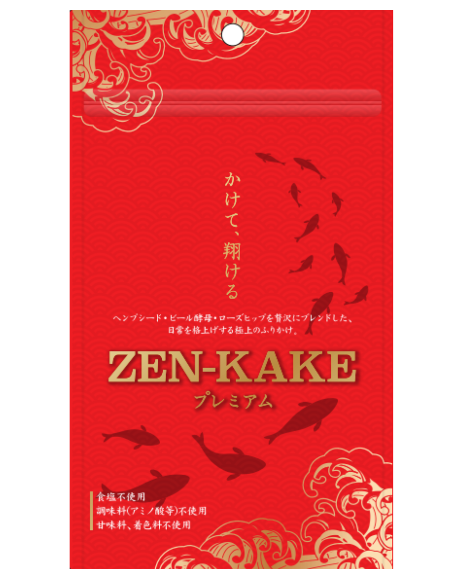 <div class='lum-box'><h4 class='fontColor_blue lum-font-size'>大切な人への健康のメッセージを添えたギフト「ZEN-KAKEプレミアム」</h4></div><div class='lum-font-cnt'>ZEN-KAKEプレミアムは、自然素材の旨みと栄養を凝縮したかける万能おかず。華やかなパッケージで、健康を願うメッセージを込めるギフト向けの商品です。塩分控えめ・ほぼ無添加で、和洋中問わずマッチします。ヘンプシードやビール酵母もプラスし、たんぱく質・ミネラル・ビタミン補給をおいしく後押しします。</div>