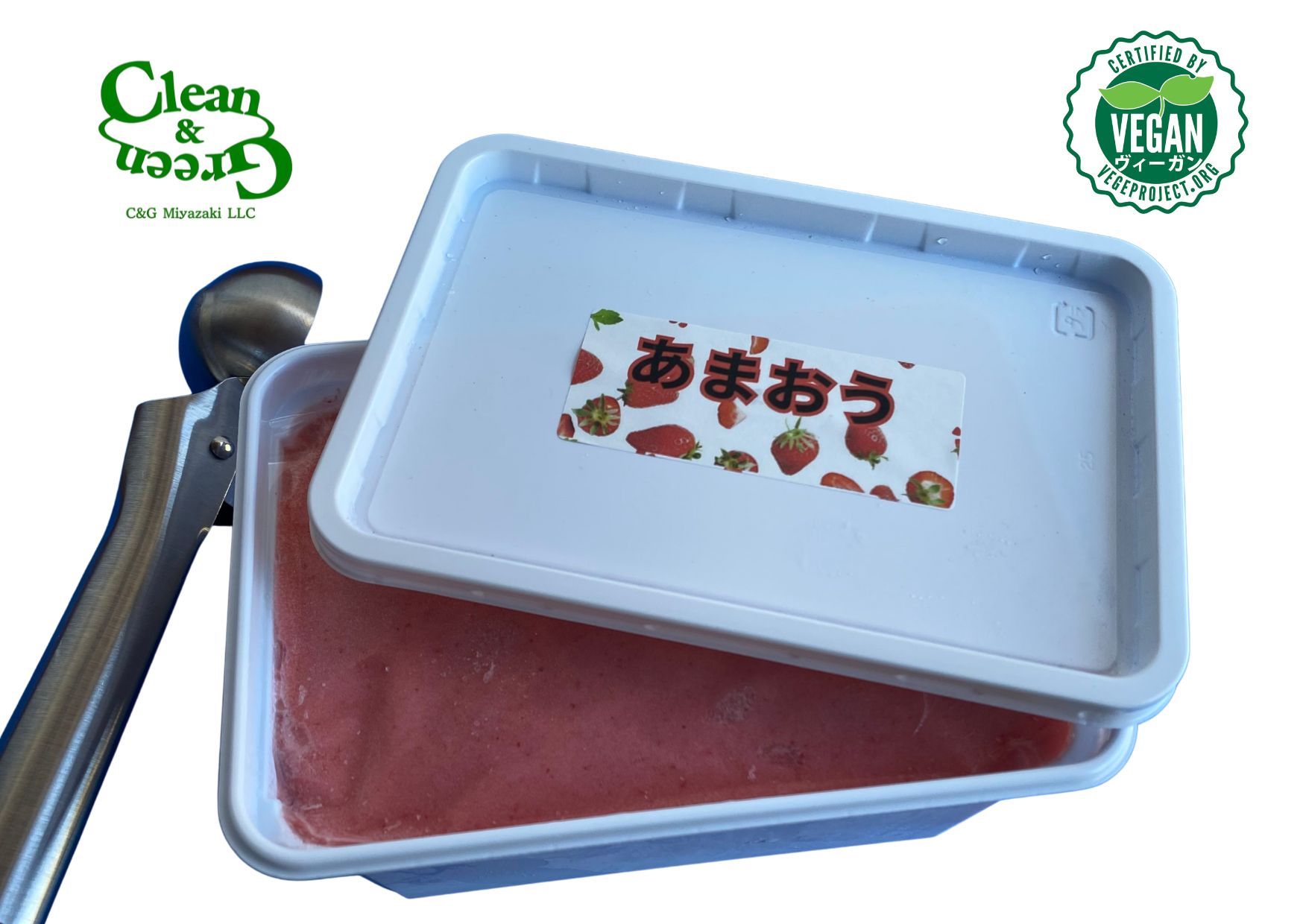 <div class='lum-box'><h4 class='fontColor_blue lum-font-size'>福岡県産あまおうイチゴ　1L バルクアイス　ヴーガン認証済</h4></div><div class='lum-font-cnt'>福岡の南国フルーツ様のあまおうイチゴで新開発をしました。1L,2L,90m,120m,ソフトクリームミックスに対応しています。</div>