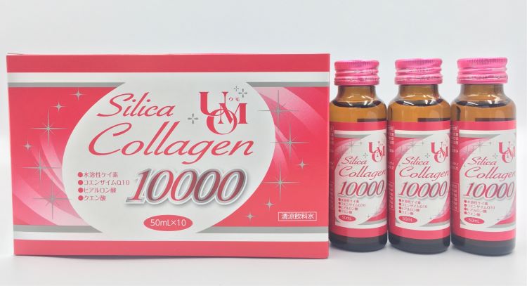 <div class='lum-box'><h4 class='fontColor_blue lum-font-size'>シリカコラーゲン10000</h4></div><div class='lum-font-cnt'>シリカコラーゲン10000は水溶性ケイ素・コエンザイムQ・ヒアルロン酸・クエン酸などが配合されたコラーゲン飲料水です。
人体に大切なコラーゲンがケイ素の力で吸収を促進してくれます。</div>