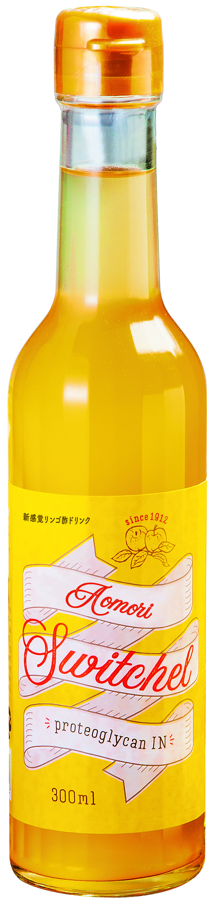 <div class='lum-box'><h4 class='fontColor_blue lum-font-size'>青森スウィッチェル</h4></div><div class='lum-font-cnt'>青森県産りんご100％で造り上げたりんご酢に、ハチミツとしょうが、今話題の美容健康成分「プロテオグリカン」をプラス。
水や炭酸水で割るだけで、簡単に内側からキレイを目指す新感覚ドリンク。</div>