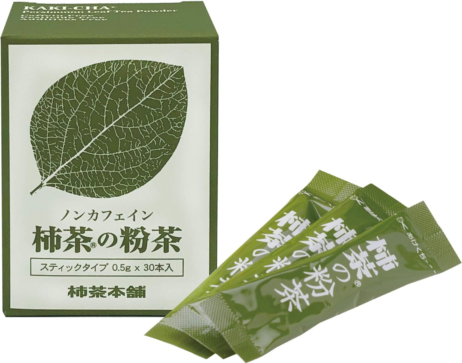 <div class='lum-box'><h4 class='fontColor_blue lum-font-size'>有機柿茶の粉茶 スティックタイプ 0.5g×30本 </h4></div><div class='lum-font-cnt'>柿の葉をまるごと粉末にした、やさしいノンカフェインの粉末茶です。ビタミンやポリフェノールが豊富で、お湯や水にさっと溶くだけで手軽に楽しめます。スムージーやお料理にも使える、毎日に寄り添うオーガニックパウダーです。</div>